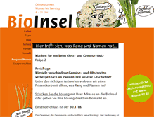 Tablet Screenshot of bio-insel.de